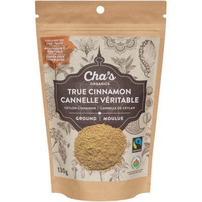 Cha's Organics Ground True Cinnamon 130 g