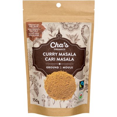 Cha's Organics Cari Masala Moulu bio 150 g