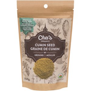 Cha's Organics Graine de Cumin Moulue 150 g