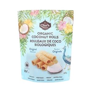 Cha's Organic Coconut Rolls-Original 100g