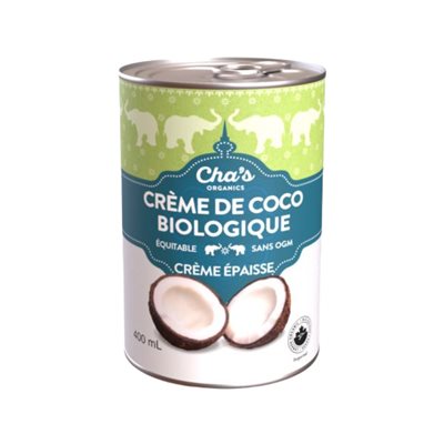 Cha's Organics Organic Coconut Cream Full Cream 400 ml