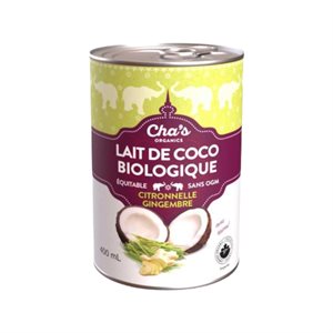 Cha's Organics Organic Coconut Milk Lemongrass Ginger 400 ml 400ML
