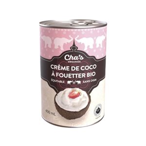 Cha's Organics Créme de Coco à Fouetter Bio 400 ml