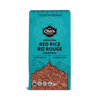 Cha's Organics Organic Short Grain Heirloom Red Rice 900g
