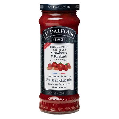 St. Dalfour Deluxe Spread Strawberry&Rhubarb 225ml