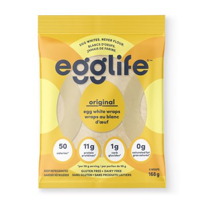 EGGLIFE ORIGINAL EGG WHITE WRAPS 168g