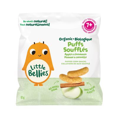 Little Bellies Organic Puffs Apple Cinnamon 12g