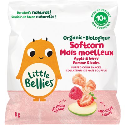 Little Bellies Organic Apple&Berry Soft Corn 8g