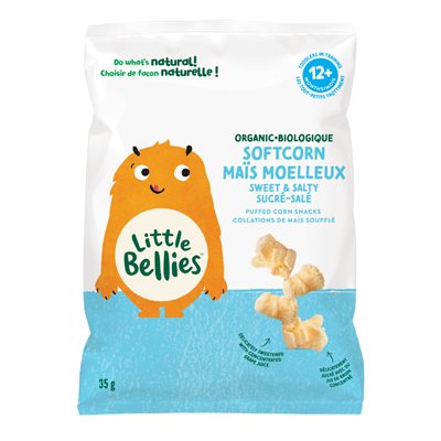 Little Bellies Organic Softcorn Sweet&Salty Snack 35G 12Months+