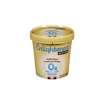 Enlightened frozen dessert keto vanilla bean 473ml