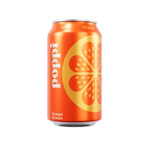 POPPI ORANGE SODA 355ml
