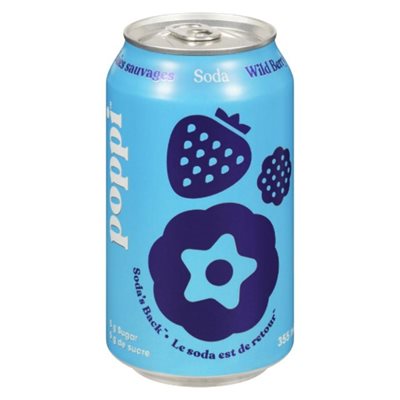 Poppi Wild Berry Soda 355ml