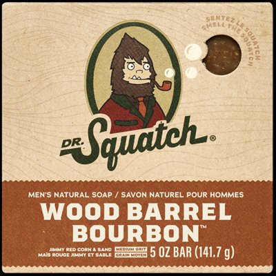 Dr. Squatch Bourbon Baril de bois Soap 141g