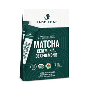 Jade Leaf Organic Ceremonial Matcha stick packs (7x1g)