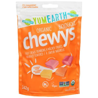 Yum Earth Chewys Organic Chewable Candies 142g