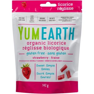 Yum Earth Organic Strawberry Licorice 142g