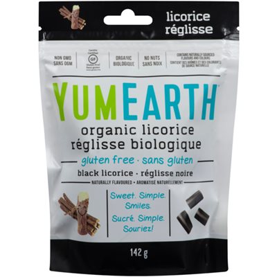 Yum Earth Organic Black Licorice 142g