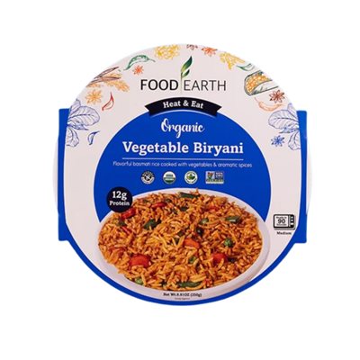 Food Earth Organic Vegetable Biryani 250g