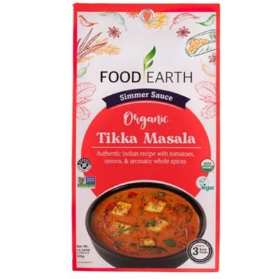 Food Earth Organic Tikka Masala Sauce 300g