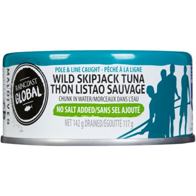 Raincoast Global Maldives Wild Skipjack Tuna no Salt Added 142 g 