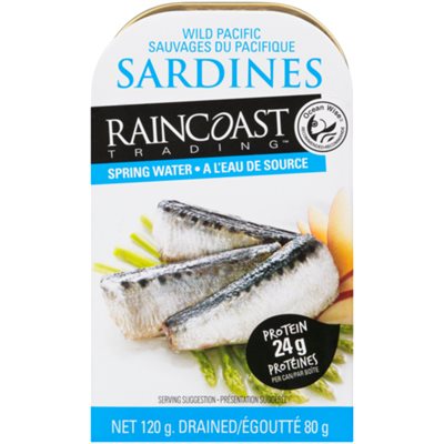 Raincoast Trading Wild Pacific Sardines Spring Water 120 g 