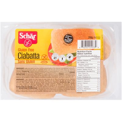 Schar Petits Pains Ciabatta Sg 200G