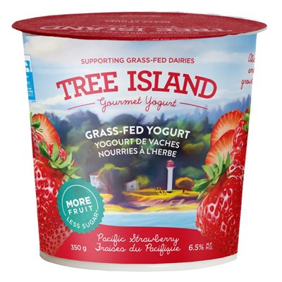 Tree Island Yogurt Fraises Moins De Sucre 5% Mg - 350G