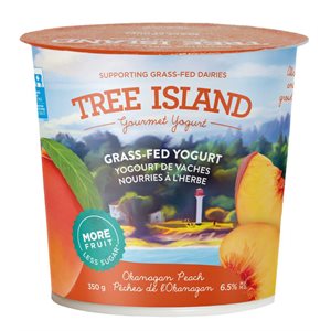 Tree Island Yogurt Peach Less Sugar 5% Mf 350G