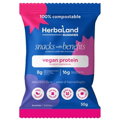 Herbaland Protein Gummies - Mixed Berry 50g