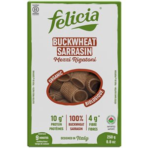 Felicia Organic Buckwheat Mezzi Rigatoni 250G