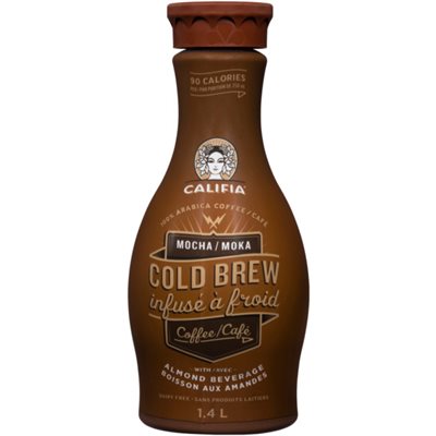 Califia Infusé à Froid Café Moka avec Boisson aux Amandes 1.4 L