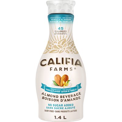 Califia Farms Unsweetened Vanilla Almond Beverage 1.4 L 1.4L