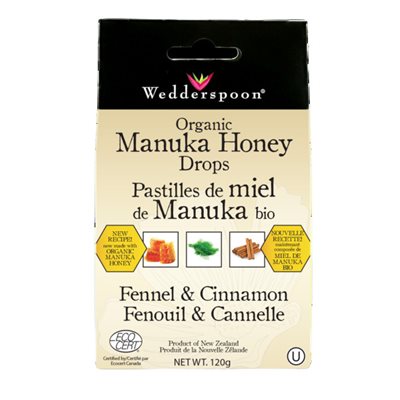 Org Manuka Honey Drop Fennel&Cinn 120g