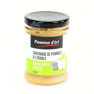 Passion d'ici Tartinade de pommes à l'érable