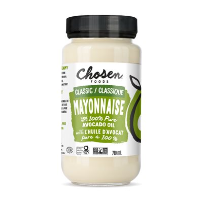 Chosen Foods Classic Avocado Oil Based Mayonnaise 710ml