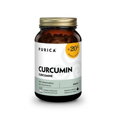 Purica Curcumin 30% BDMC Xstrength 72caps Bonus Size