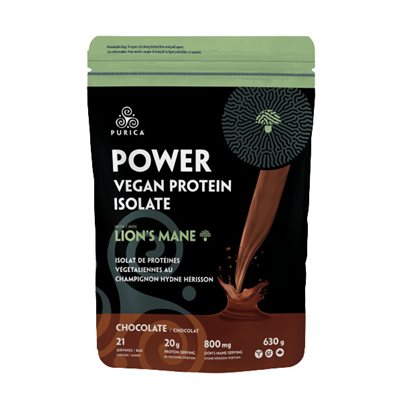 Purica Lions Mane Power Vegan Protein Chocolate 630g