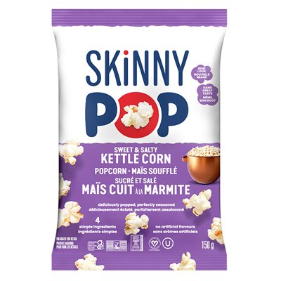 Skinny Pop Mais Soufflé Sucré et Salé 150 g