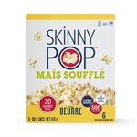 Skinny Pop Maïs Soufflé Au Micro-Ondes-Beurre 6-80g