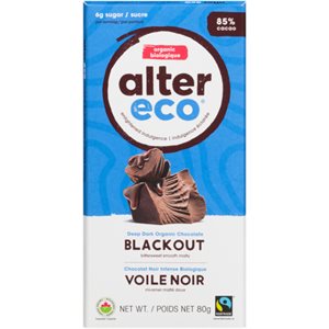 Alter Eco Deep Dark Organic Chocolate Blackout 80 g 80g