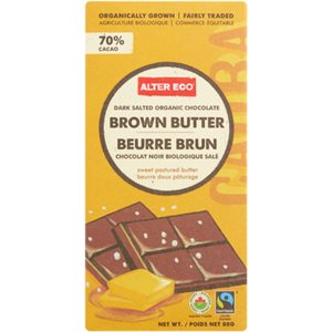 Alter Eco Dark Salted Organic Chocolate Brown Butter 80 g