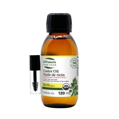St Francis Huile de ricin biologique pressée à froid 120 ml St Francis Huile de ricin biologique pressée à froid 120 ml