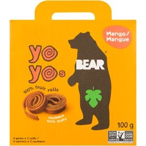 Bear Yoyos Mango 5 Packs x 2 Rolls 100 g