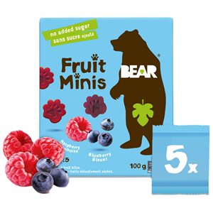Bear Fruit Minis Duo Blueberry-Raspberry 100g