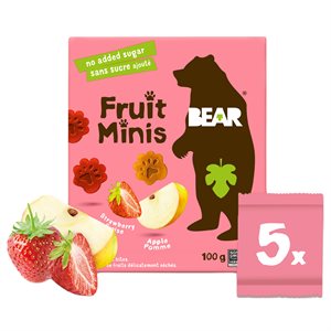 Bear Fruit Minis Duo Strawberry-Apple 100g