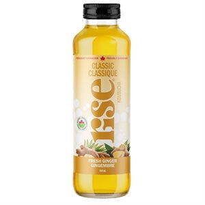 Rise Kombucha Organic White Tea Ginger 414ml 