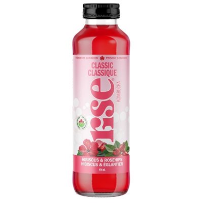 Rise Kombucha Bio Hibiscus Eglantier 414ml
