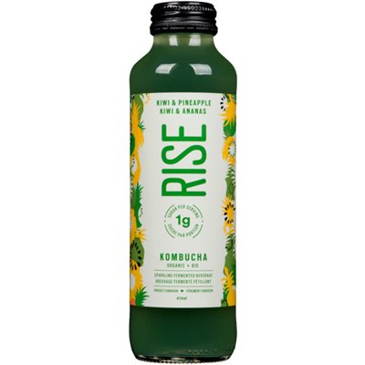 Rise Kombucha Bio Kiwi Et Ananas 414ml