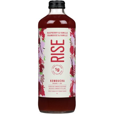 Rise Organic Raspberry & Vanilla Kombucha 1L