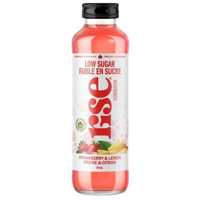 Rise Kombucha Strawberry & Lemon 414ml